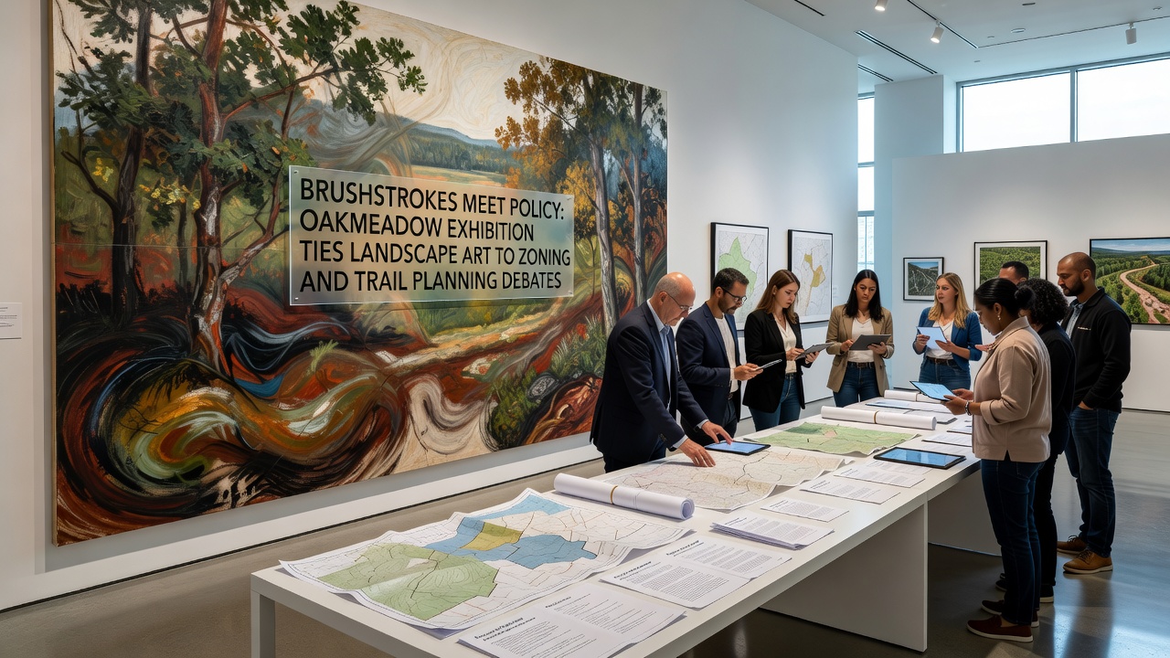 Brushstrokes Meet Policy: Oakmeadow Exhibition Ties Landscape Art to Zoning and Trail Planning Debates