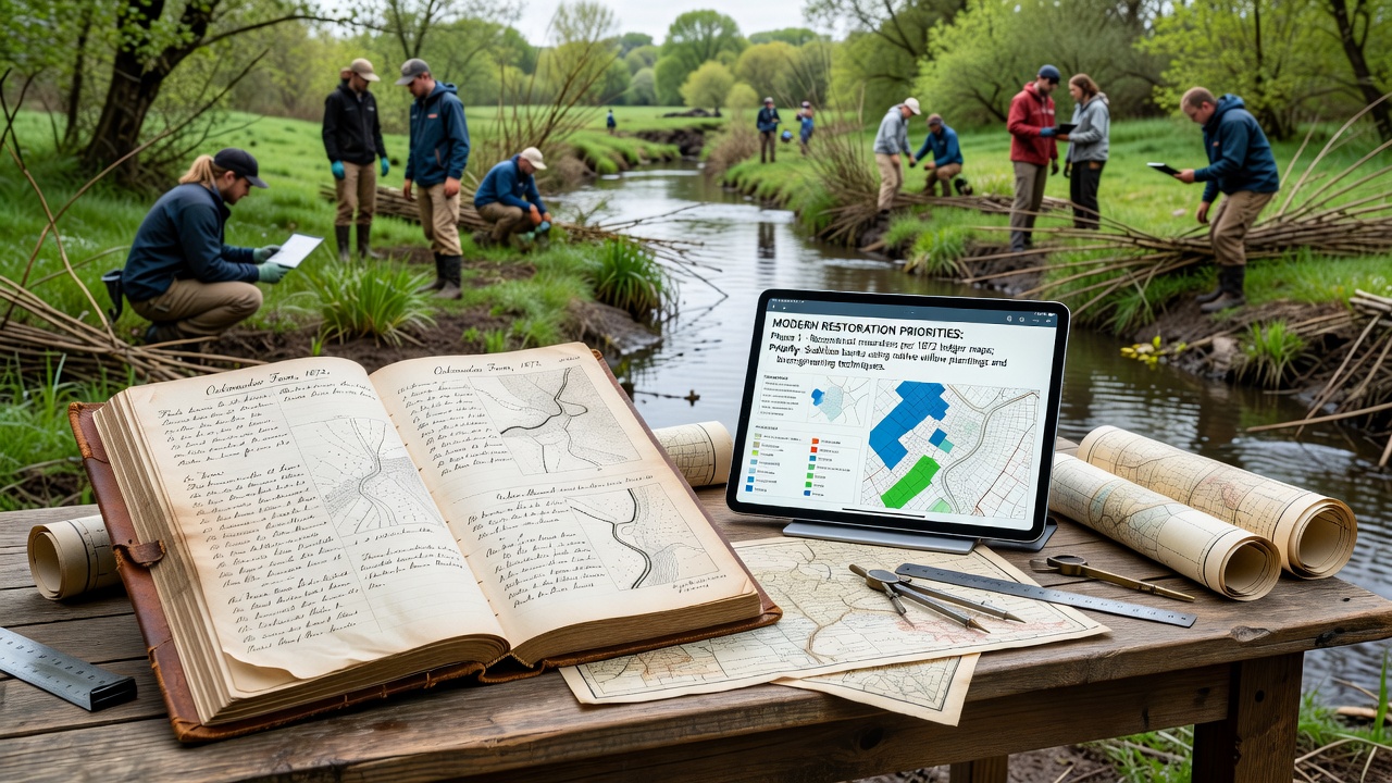 Historical Records from 19th-Century Farms Steer Modern Creek Restoration at Oakmeadow